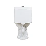 One piece ceramic Sanitary ware Siphonic S trap 300mm soft closing High pressure flush mechanism