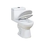 One piece ceramic Sanitary ware Siphonic S trap 300mm soft closing High pressure flush mechanism