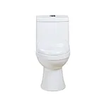 One piece ceramic Sanitary ware Siphonic S trap 300mm soft closing High pressure flush mechanism